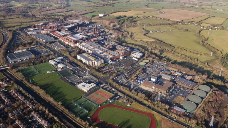 intel ireland campus aerial view