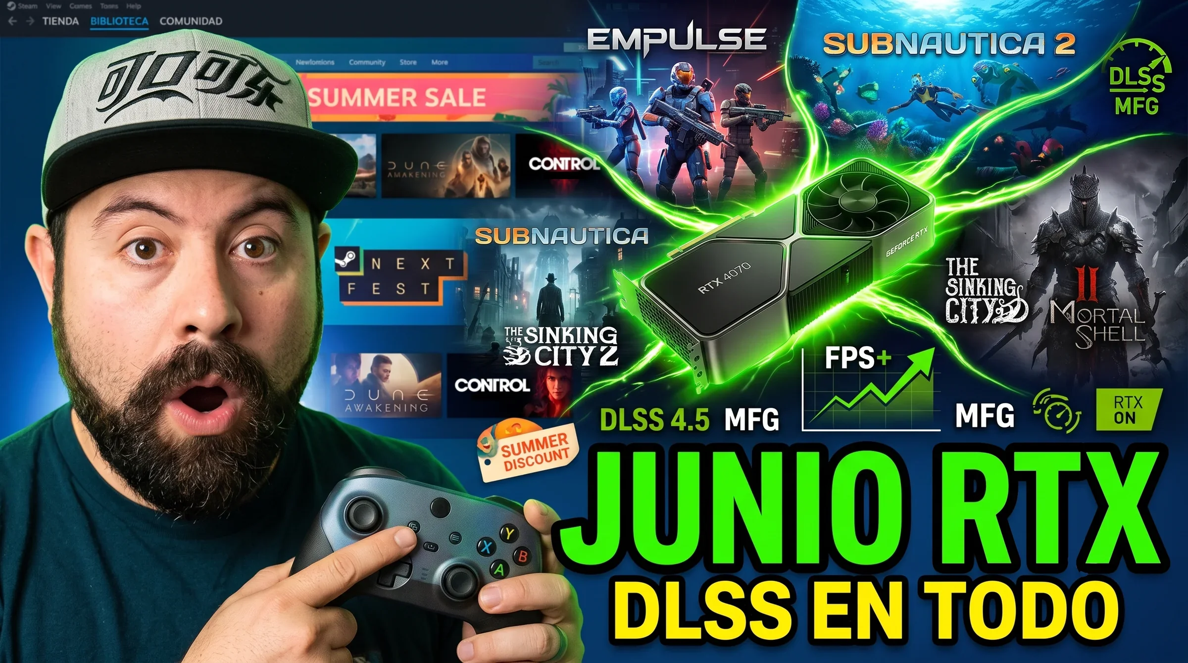NVIDIA cierra junio con más juegos DLSS, demos RTX y rebajas de verano para usuarios GeForce