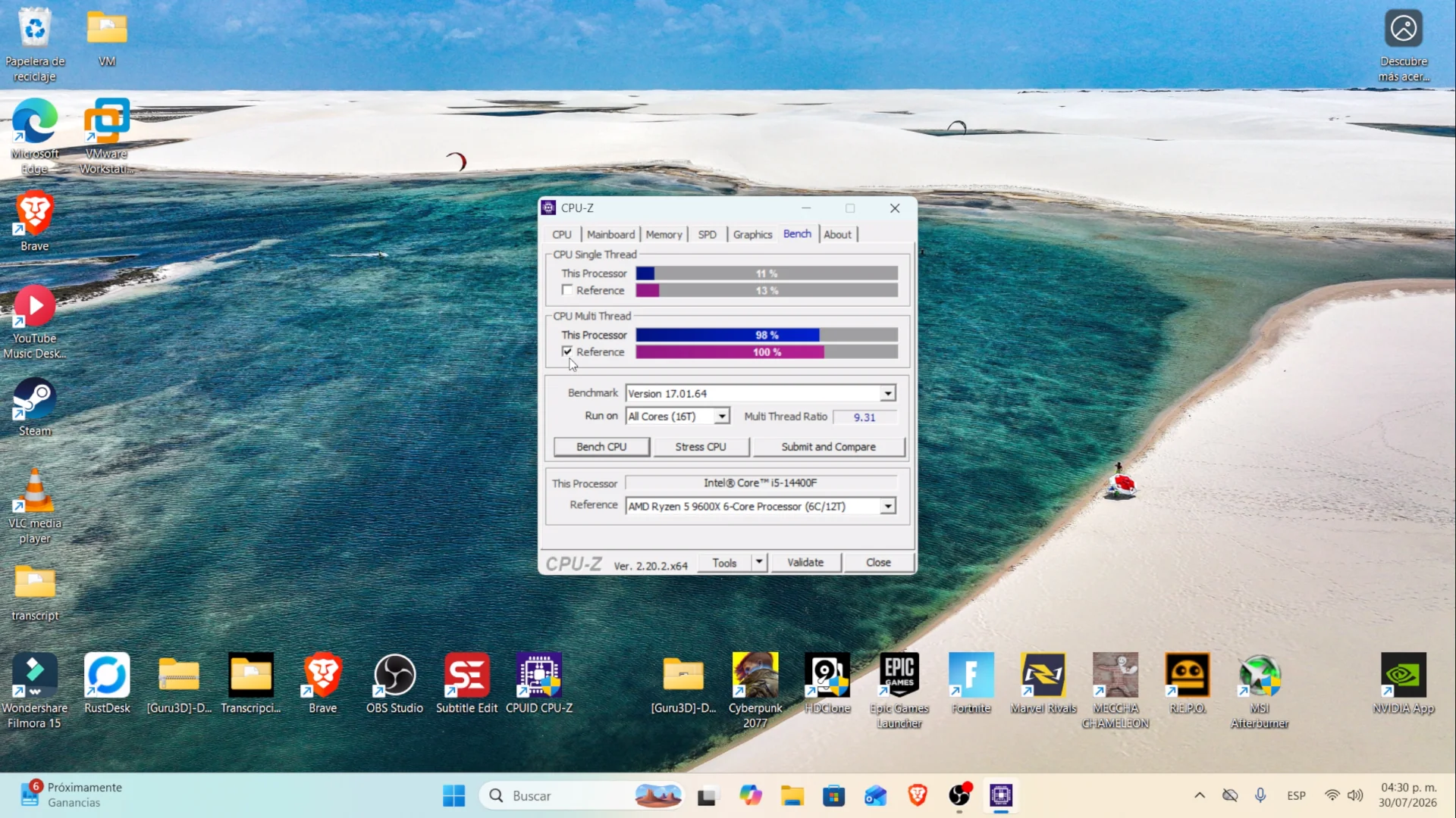 Por qué el Intel Core i5 14400F es una joya para este 2026