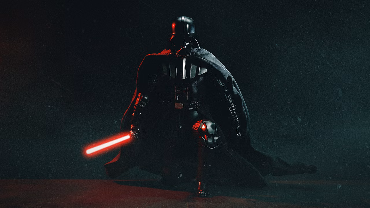 Figura Darth Vader 1/10 de ZD Toys en vista horizontal