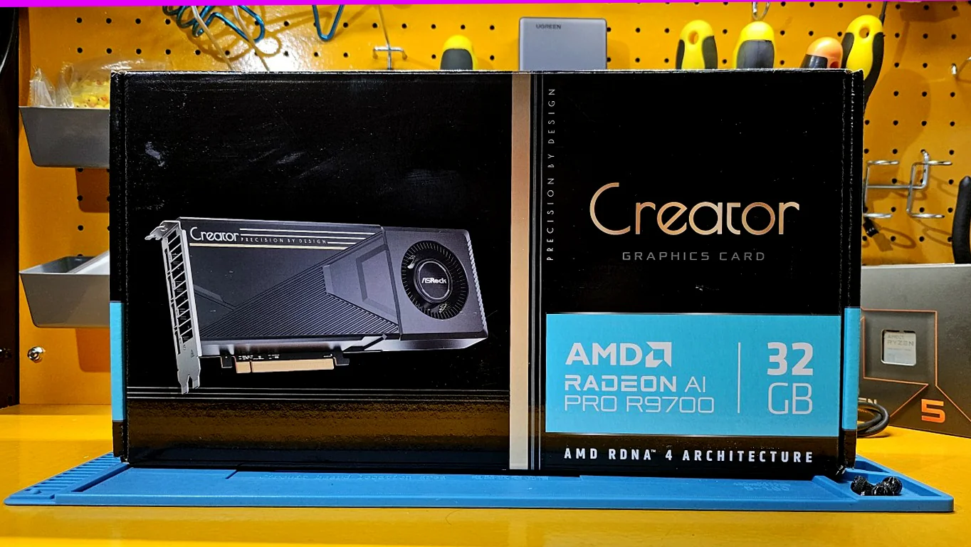 ASRock Radeon AI PRO R9700 Creator 32GB: mucha VRAM para IA local, creación y una workstation que también puede jugar