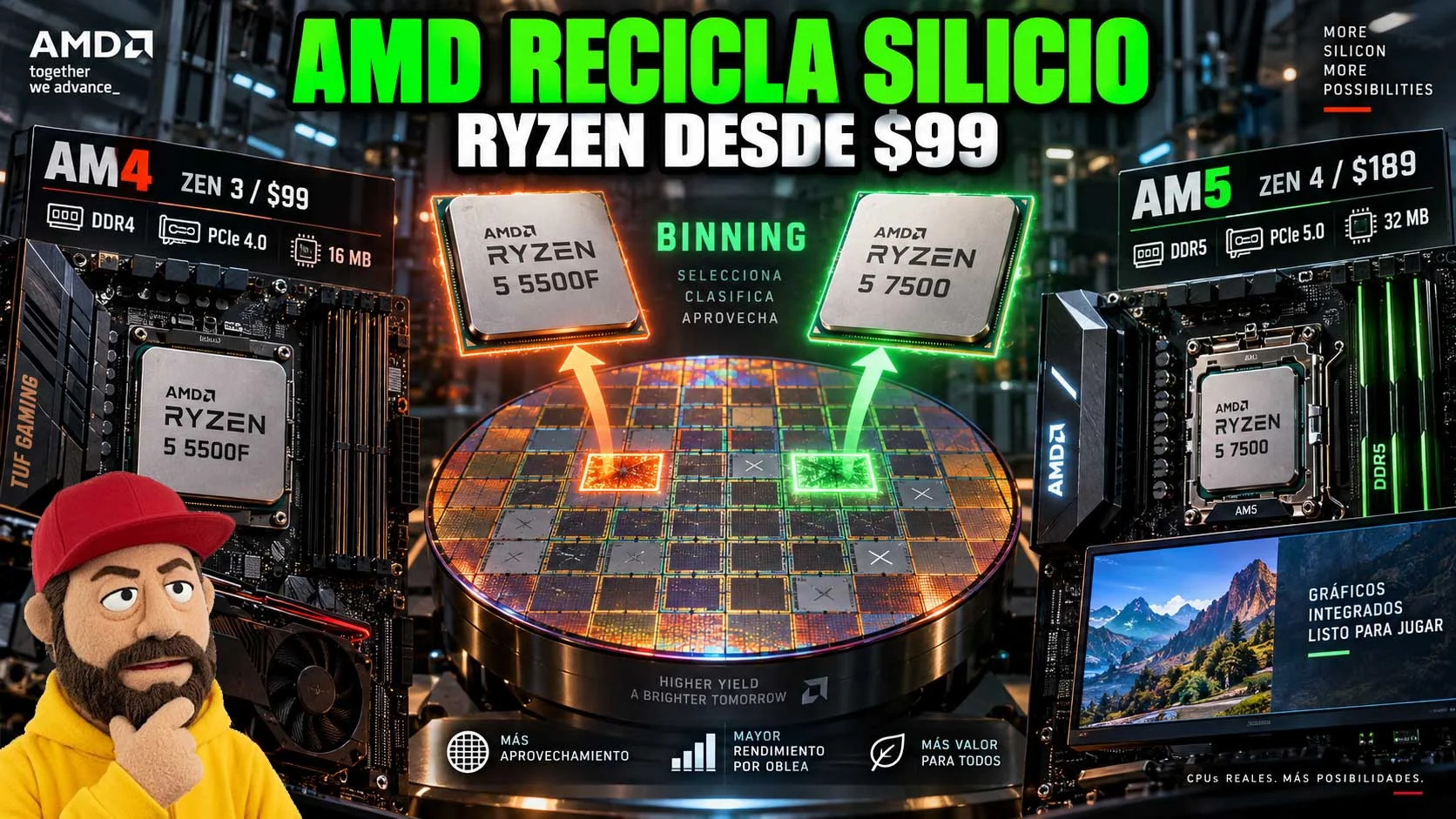 amd recicla silicio