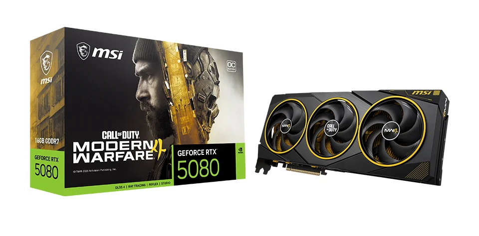 MSI GeForce RTX 5080 COD MW4 Edition debuta el 23 de octubre junto a Modern Warfare 4